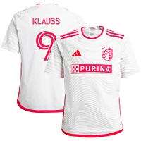 Youth adidas João Klauss White St. Louis City SC 2024 The Confluence Kit Replica Player Jersey