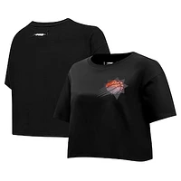 Women's Pro Standard Black Phoenix Suns Jewels Boxy Cropped T-Shirt