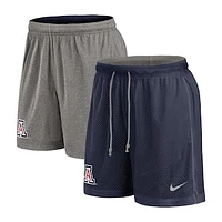 Men's Nike Navy/Heather Gray Arizona Wildcats Player Reversible Shorts