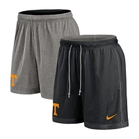 Men's Nike Black/Heather Gray Tennessee Volunteers Player Reversible Shorts