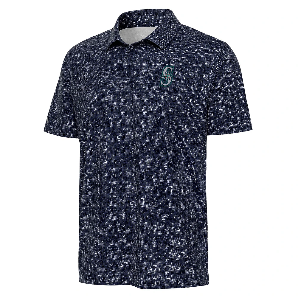 Men's Antigua Navy Seattle Mariners Figment Polo