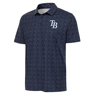 Men's Antigua Navy Tampa Bay Rays Figment Polo