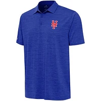Men's Antigua  Heather Royal New York Mets Layout Polo