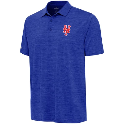 Men's Antigua  Heather Royal New York Mets Layout Polo