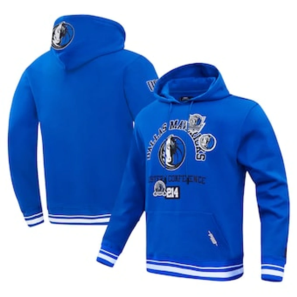 Men's Pro Standard Blue Dallas Mavericks Area Code Pullover Hoodie