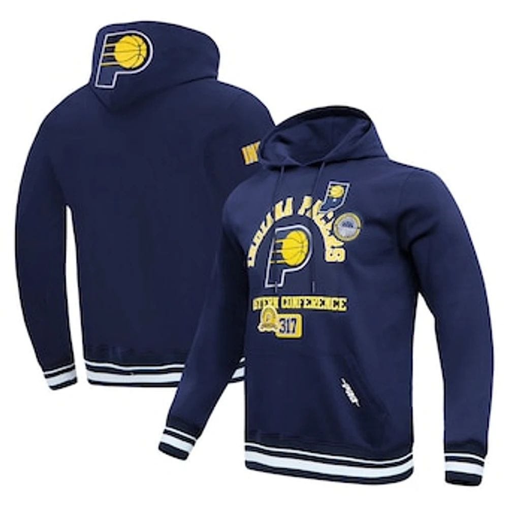 Men's Pro Standard Navy Indiana Pacers Area Code Pullover Hoodie