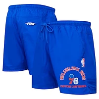 Men's Pro Standard Royal Philadelphia 76ers Area Code Shorts