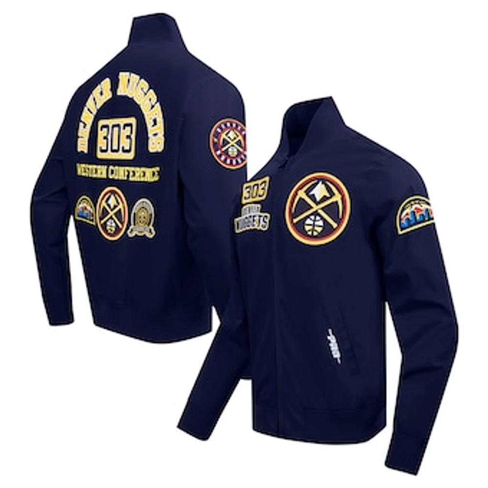 Men's Pro Standard Navy Denver Nuggets Area Code Full-Zip Jacket