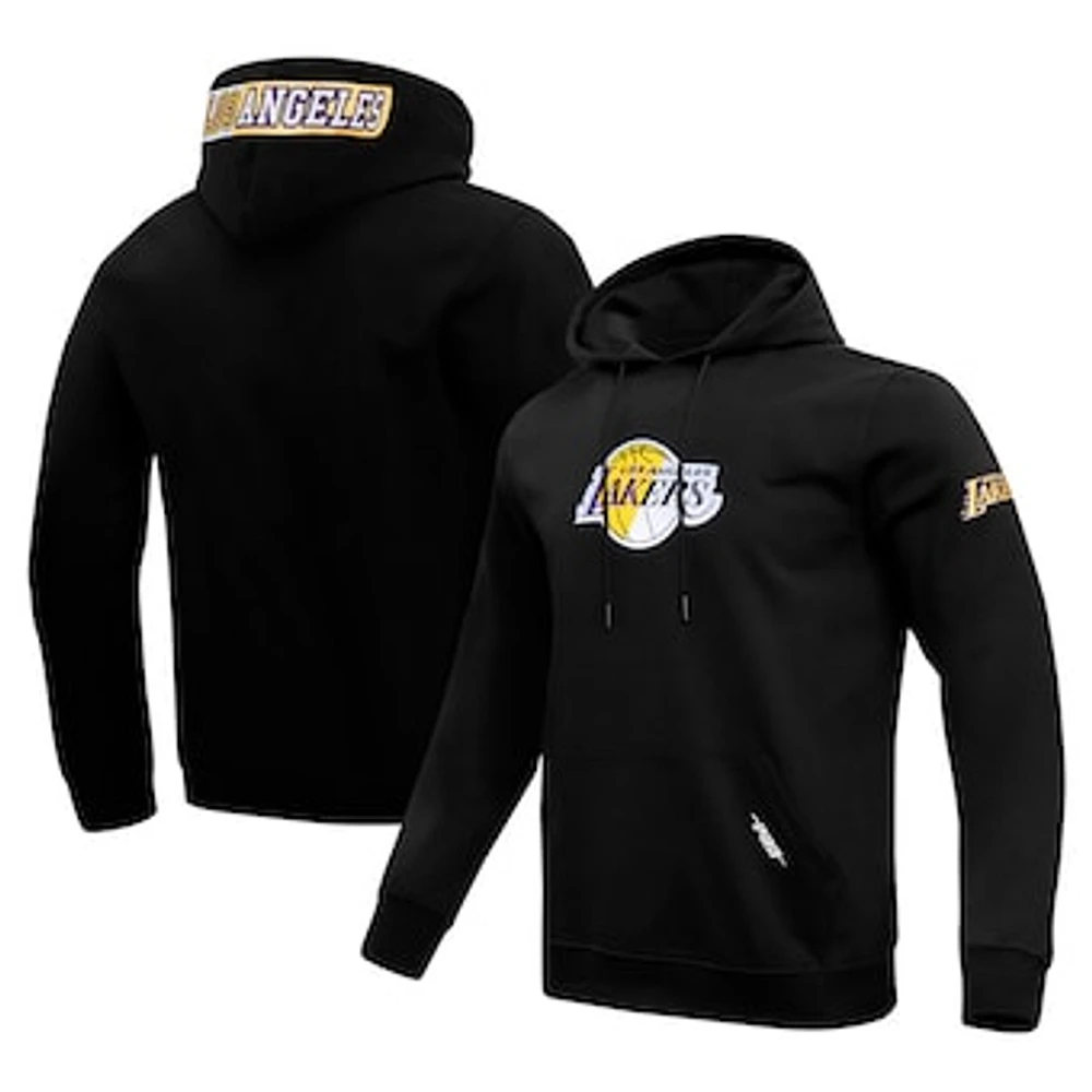 Men's Pro Standard Black Los Angeles Lakers Split Logo Pullover Hoodie