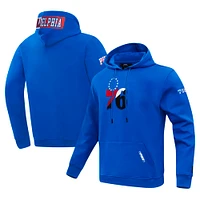 Men's Pro Standard Royal Philadelphia 76ers Split Logo Pullover Hoodie