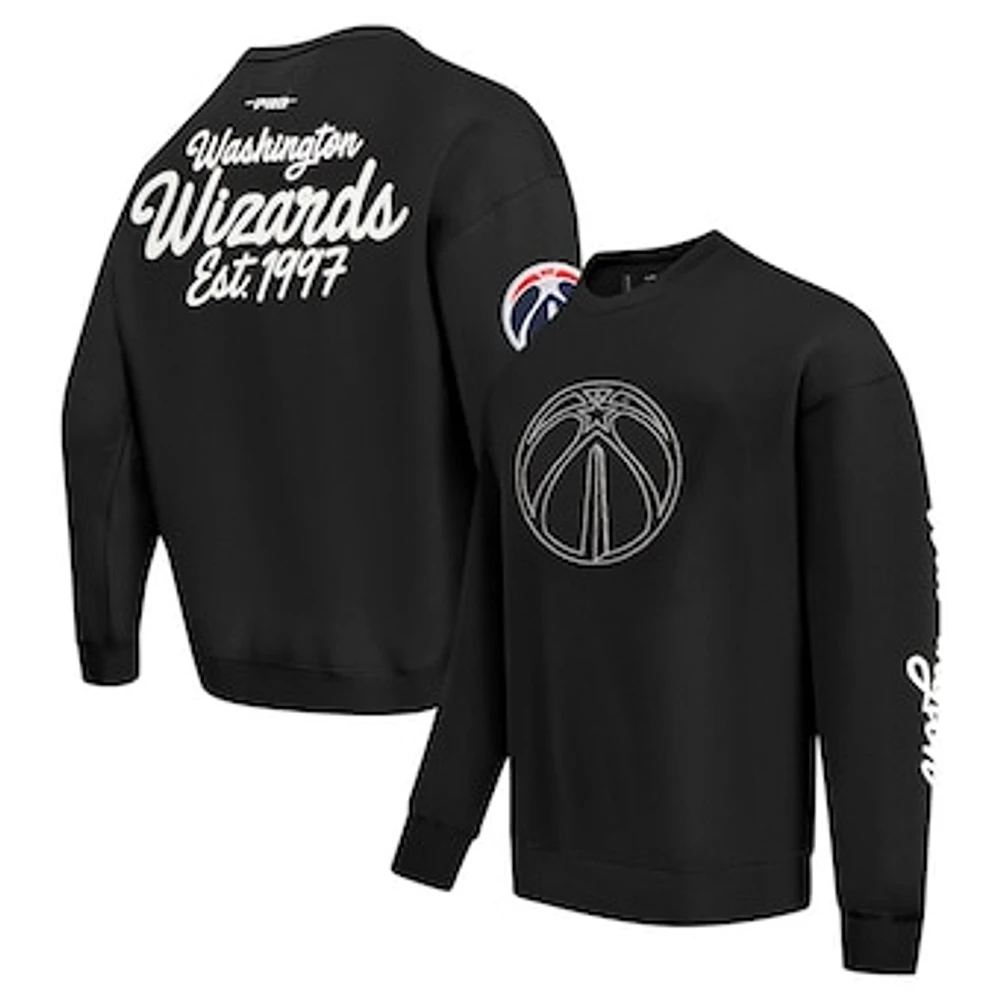 Men's Pro Standard Black Washington Wizards Paint the City Pullover Sweatshirt