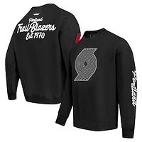 Men's Pro Standard Black Portland Trail Blazers Paint the City Pullover Sweatshirt