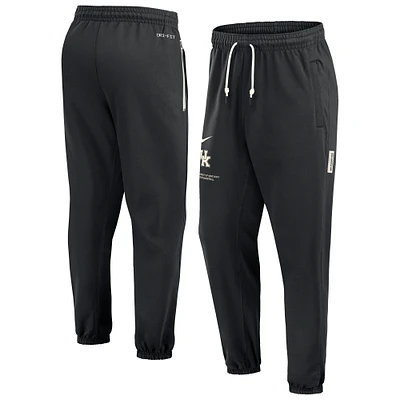 Men's Nike  Black Kentucky Wildcats Basketball Travel Fleece Performance Pants
