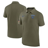 Men's Nike Olive Kentucky Wildcats 2024 Military Appreciation Tour Performance Polo