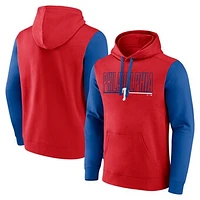 Men's Fanatics Red Philadelphia Phillies Outline Fleece Pullover Hoodie