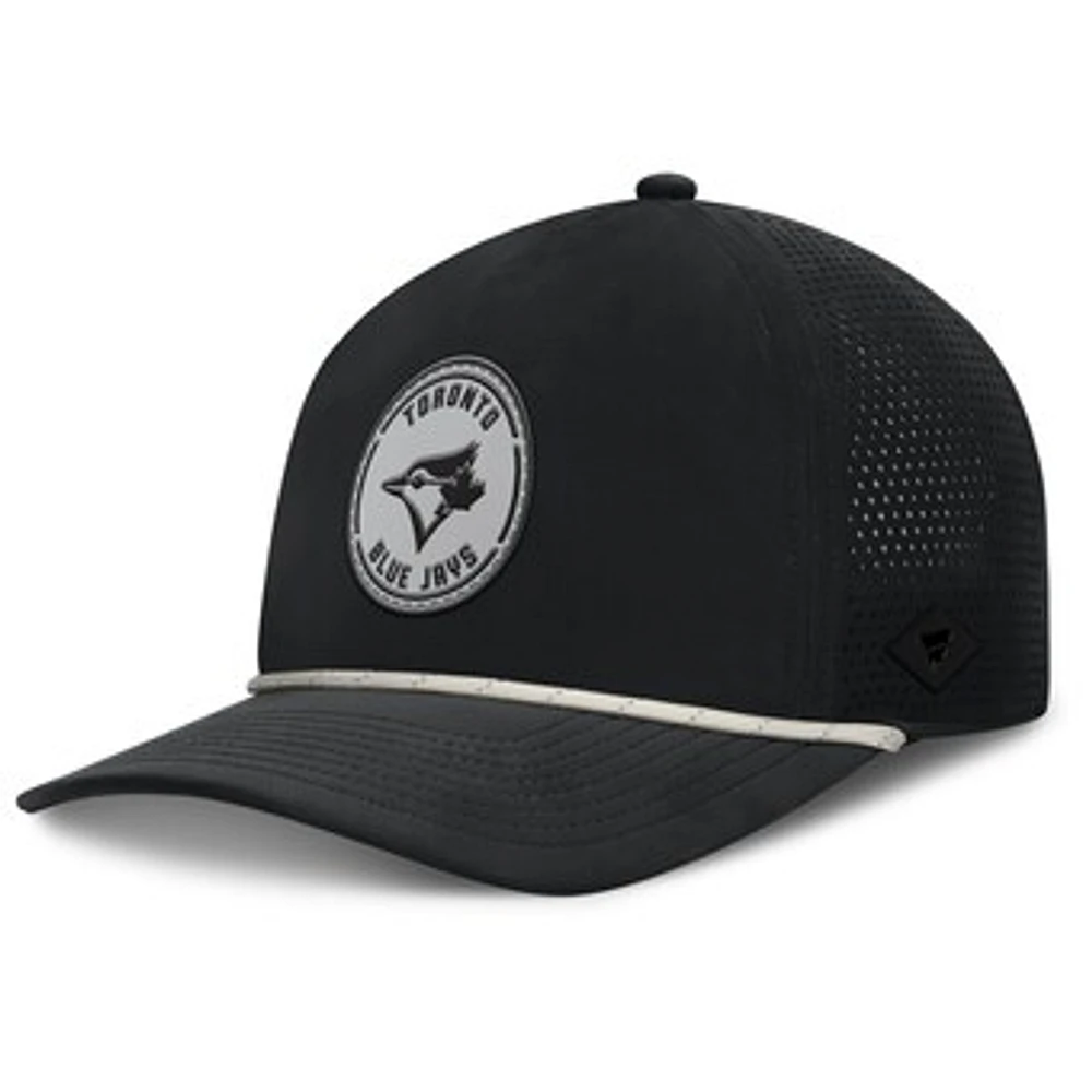 Men's Fanatics Black Toronto Blue Jays Signature A-Frame Adjustable Hat