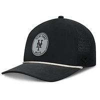 Men's Fanatics Black New York Mets Signature A-Frame Adjustable Hat