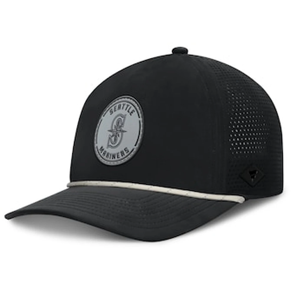 Men's Fanatics Black Seattle Mariners Signature A-Frame Adjustable Hat