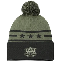 Men's Under Armour Forest Green Auburn Tigers Freedom Collection Cuffed Knit Hat with Pom