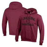Men's Champion Garnet South Carolina Gamecocks Basketball Icon Pullover Hoodie