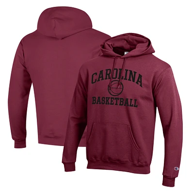 Men's Champion Garnet South Carolina Gamecocks Basketball Icon Pullover Hoodie