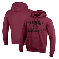 Men's Champion Garnet South Carolina Gamecocks Basketball Icon Pullover Hoodie