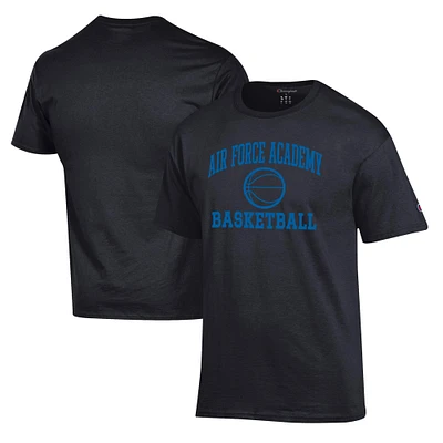 Men's Champion Black Air Force Falcons Basketball Icon T-Shirt