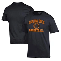 Men's Champion Black Oklahoma State Cowboys Basketball Icon T-Shirt