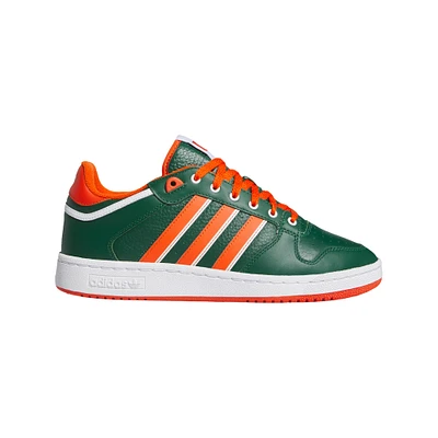 Unisex adidas Green/Orange Miami Hurricanes Centennial 85 Low Basketball Shoes