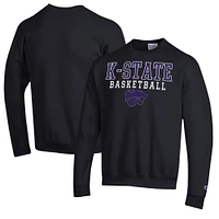 Men's Champion Kansas State Wildcats Basketball Stack Pullover Crewneck Sweatshirt
