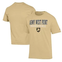 Men's Champion Gold Army Black Knights Basketball Stack T-Shirt