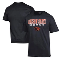 Men's Champion Oregon State Beavers Basketball Stack T-Shirt