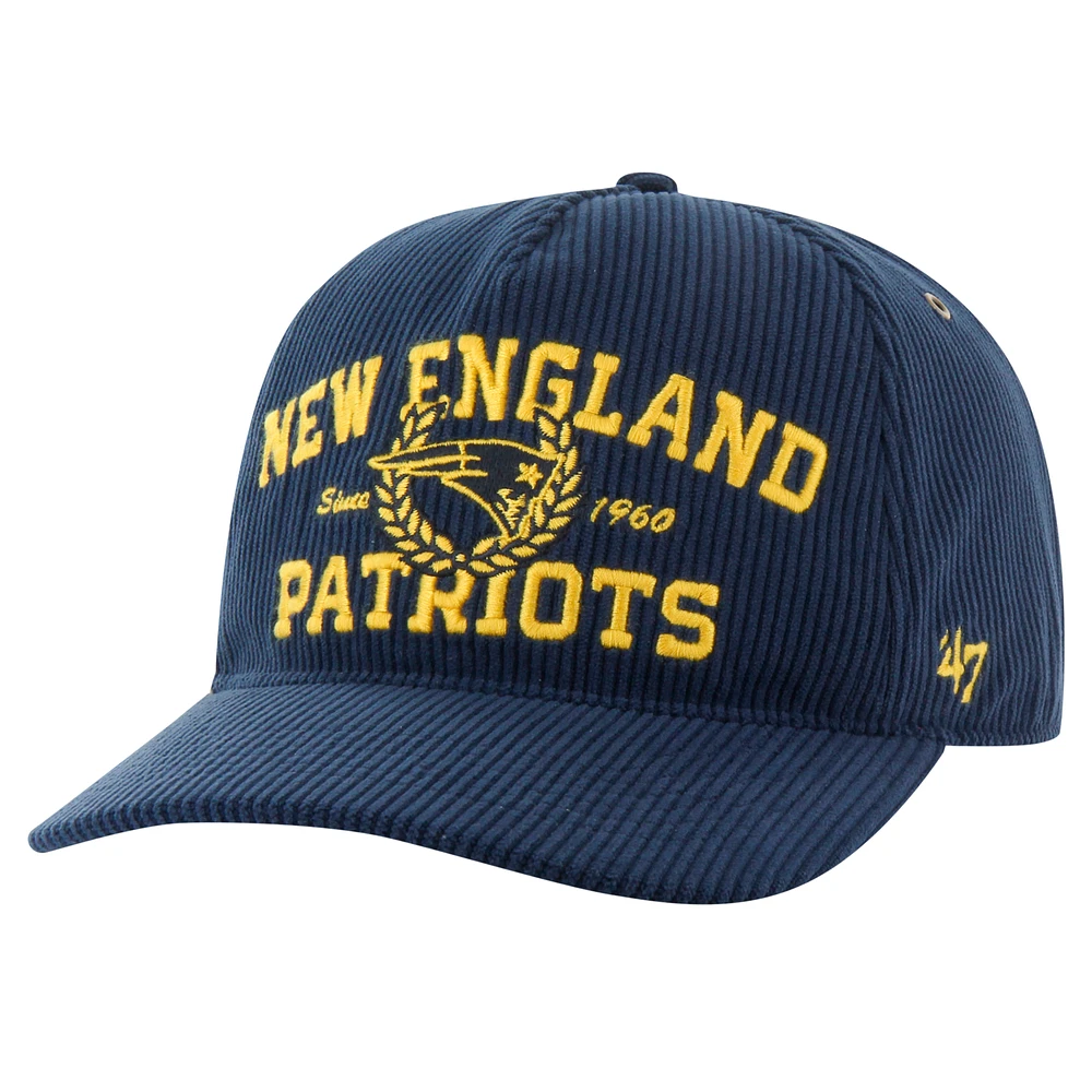 Men's '47 Navy New England Patriots Letterman Hitch Adjustable Hat