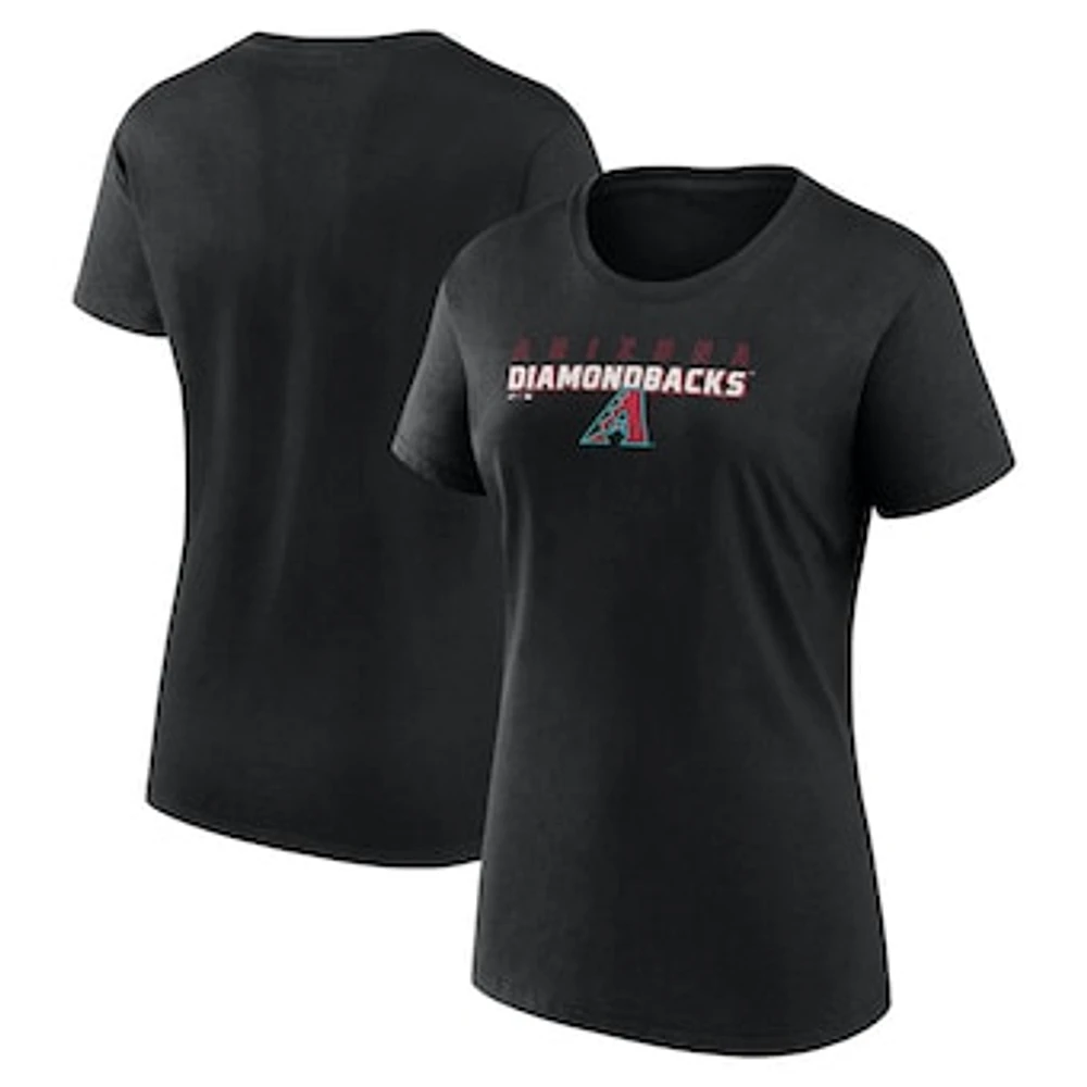 Women's Fanatics Black Arizona Diamondbacks Lean T-Shirt