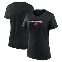 Women's Fanatics Black Arizona Diamondbacks Lean T-Shirt