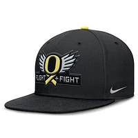 Men's Nike  Black Oregon Ducks Fitted Hat