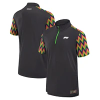 Men's Black Formula 1 2024 Mexico City Grand Prix Tech Quarter-Zip Polo