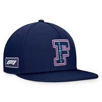 Men's Formula 1 Navy Neon Nights Hip Check Snapback Hat