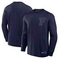 Men's Navy Formula 1 Neon Nights Long Sleeve T-Shirt