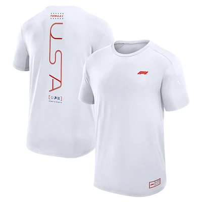 Men's Formula 1  White 2024 United States Grand Prix Tech T-Shirt