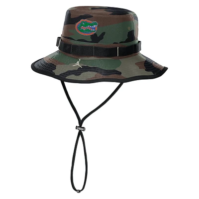 Men's Jordan Brand Camo Florida Gators 2024 Military Appreciation Apex Bucket Hat