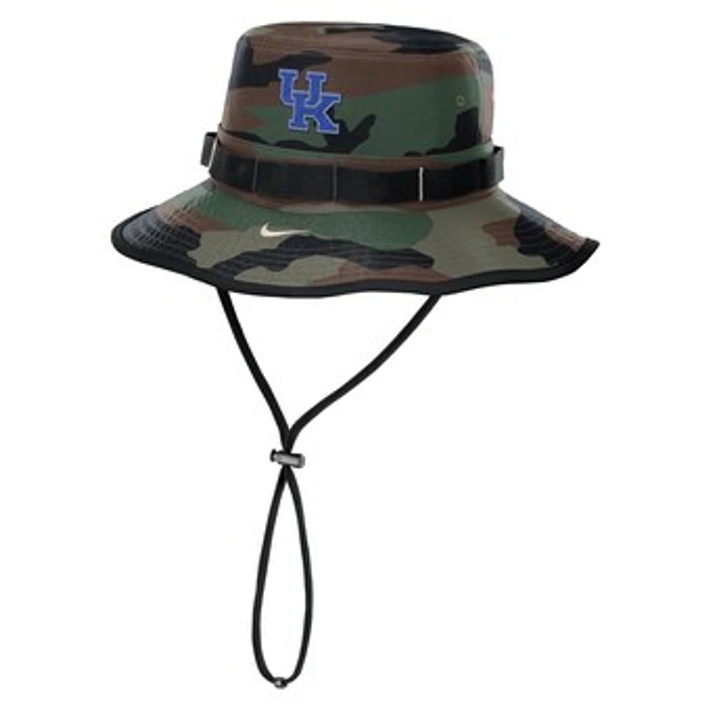 Men's Nike Camo Kentucky Wildcats 2024 Military Appreciation Apex Bucket Hat