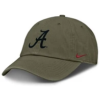 Men's Nike Olive Alabama Crimson Tide 2024 Military Appreciation Club Adjustable Hat