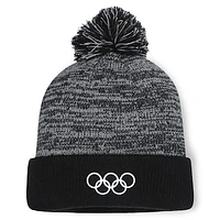 Men's Fanatics Black Olympic Games Cuffed Knit Hat with Pom