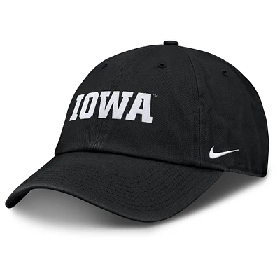 Men's Nike Charcoal Iowa Hawkeyes Campus Club Adjustable Hat