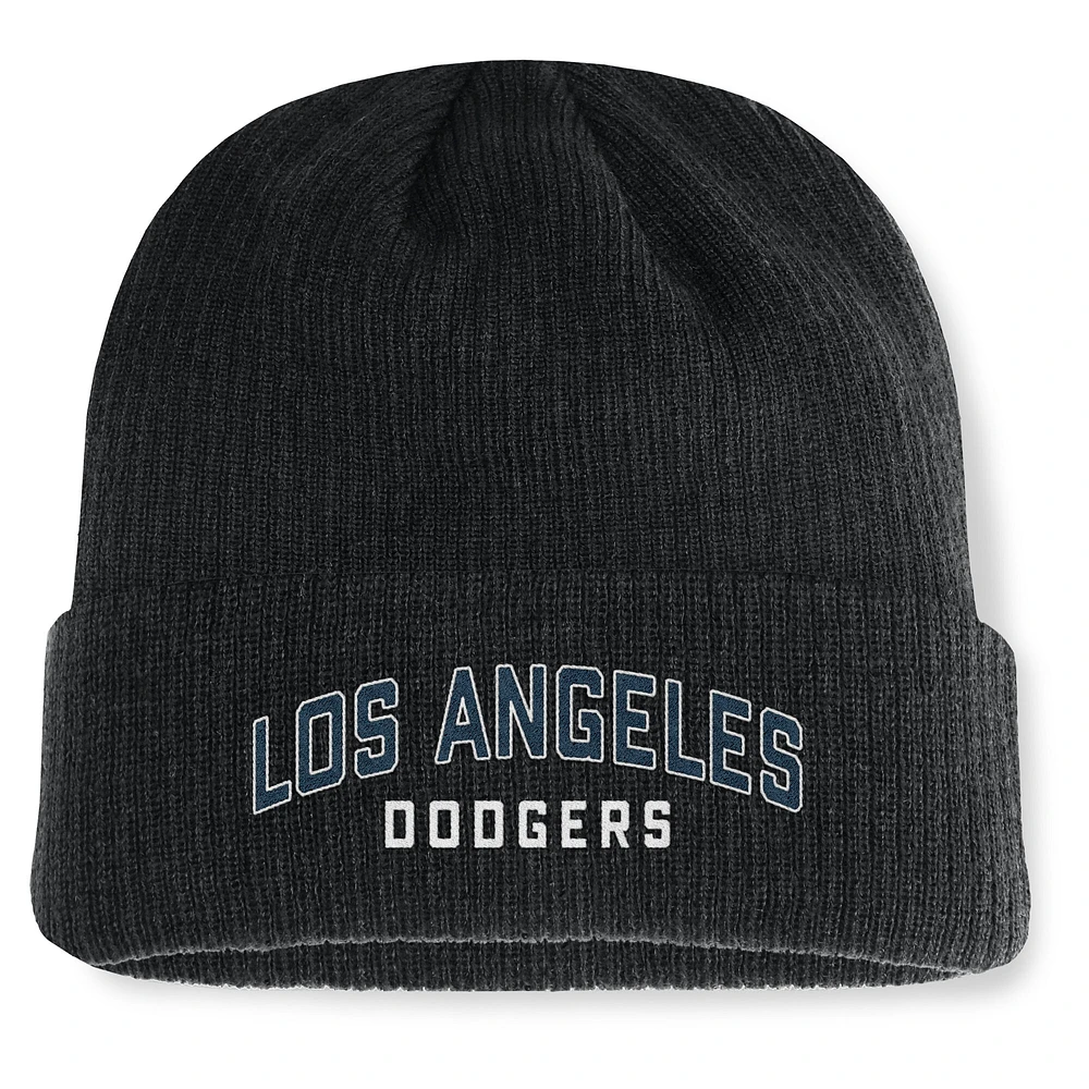 Men's Fanatics Black Los Angeles Dodgers Andee Cuffed Knit Hat