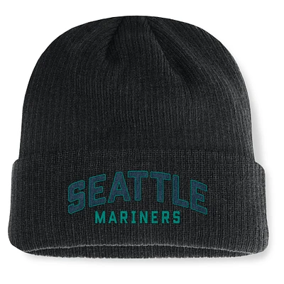 Men's Fanatics Black Seattle Mariners Andee Cuffed Knit Hat