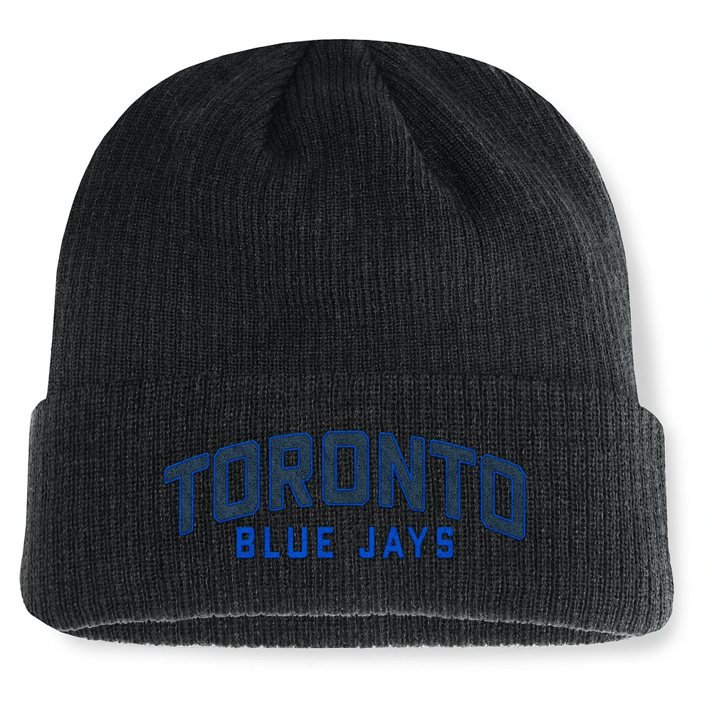 Men's Fanatics Black Toronto Blue Jays Andee Cuffed Knit Hat