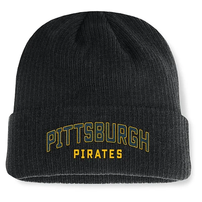 Men's Fanatics Black Pittsburgh Pirates Andee Cuffed Knit Hat