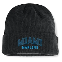 Men's Fanatics Black Miami Marlins Andee Cuffed Knit Hat